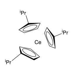 Tris(isopropylcyclopentadienyl)cerium(III) Chemical Structure